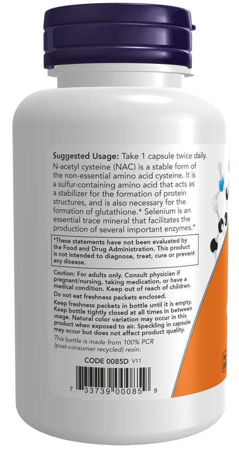 NOW NAC 600 mg Capsules