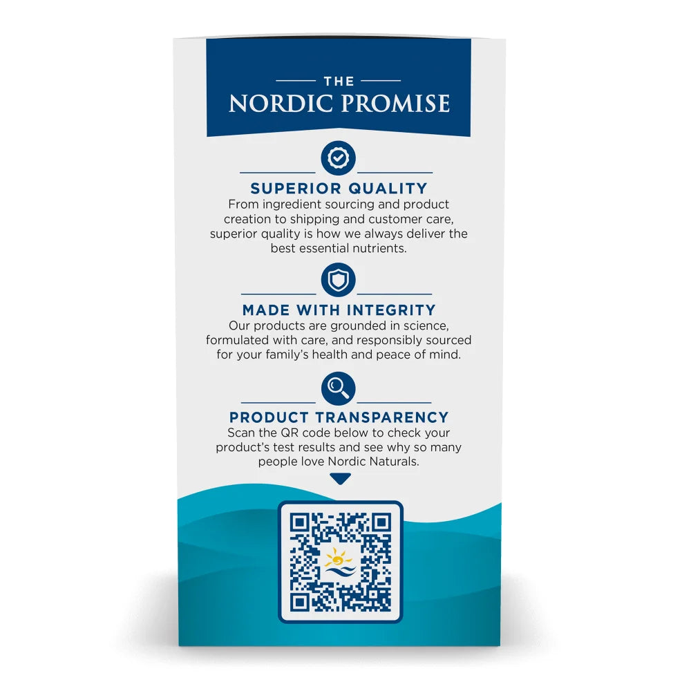 Supplement facts label for Nordic Naturals Omega-3 Phospholipids with Phosphatidylcholine.