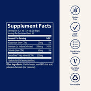 Supplement Facts Image: Trace Minerals Ionic Selenium supplement facts ingredients liquid bottle 59ml
