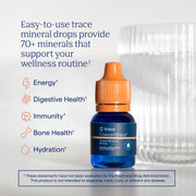 Lifestyle Image: Trace Minerals ConcenTrace trace mineral drops daily supplement bottle