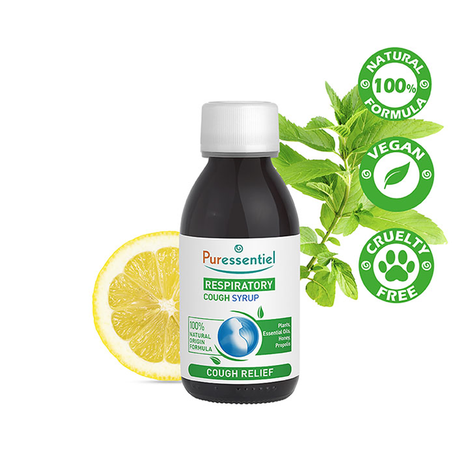 Puressentiel Respiratory Soothing Syrup for Adults & Kids 7+ - 125ml