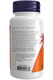 Pantothenic Acid 500 mg Veg Capsules