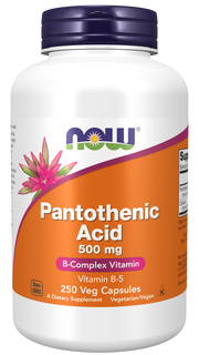 Pantothenic Acid 500 mg Veg Capsules