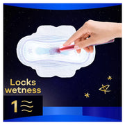 Always Ultra Secure Night Pads Size 4 Wings 36 Pack lock wetness