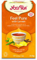 Té herbal orgánico Feel Pure con limón Yogi Tea 17 bolsitas 30.6g