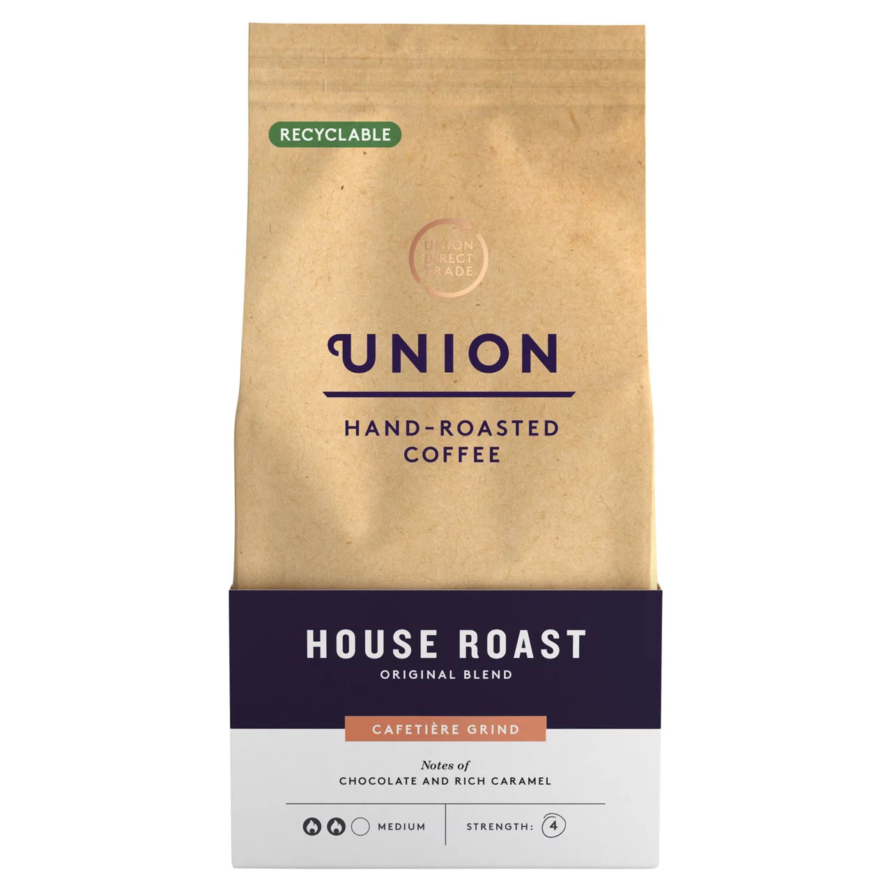 Union House Roast Original Blend Coffee bag, 200g.