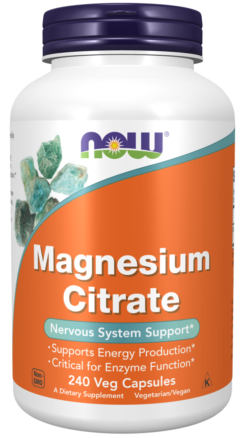 NOW Magnesium Citrate Veg Capsules