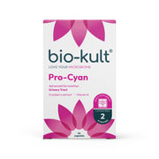 Bio-Kult Pro-Cyan probiotic supplement bottle front label on white background