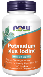 Now Potassium plus Iodine 180 Tablets