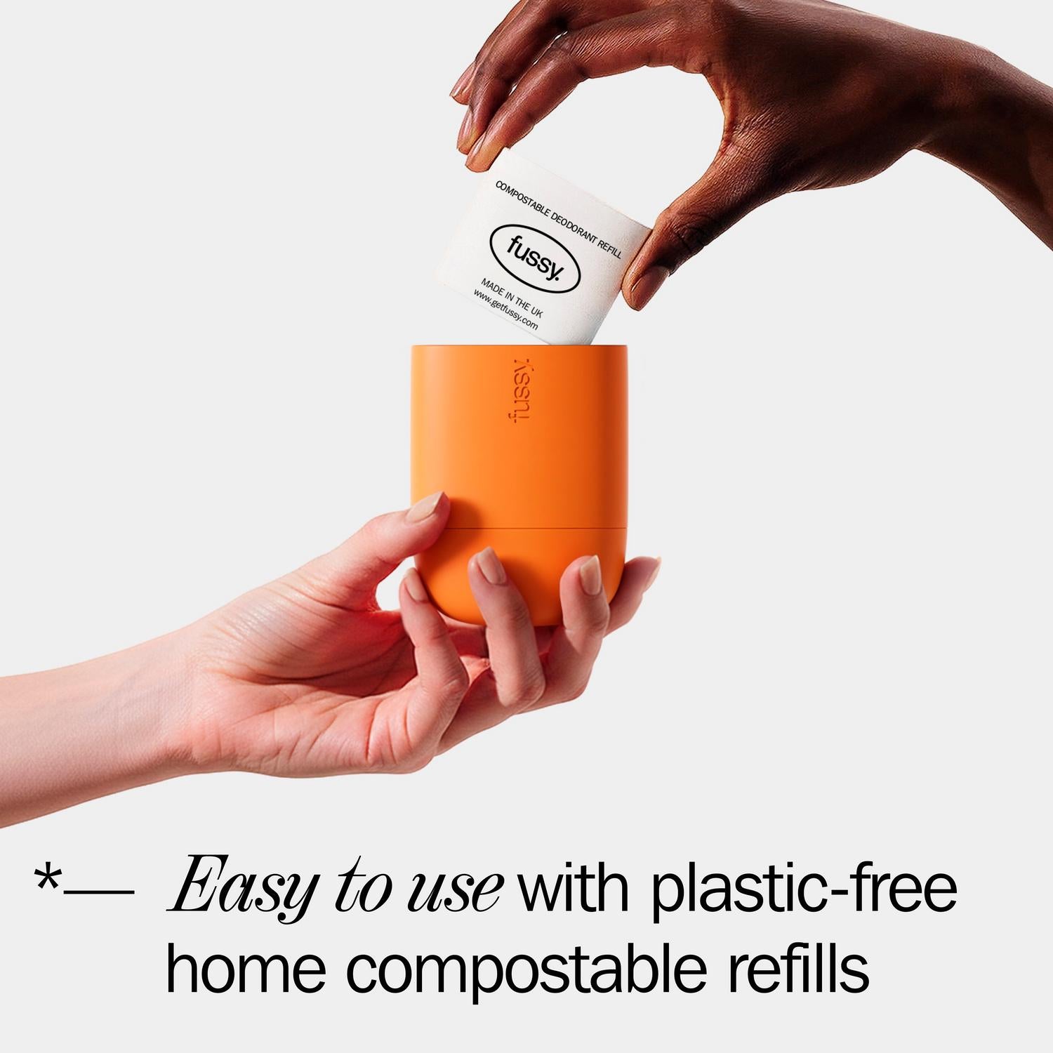 Fussy Deodorant Refill Road Trip refill installation instructions 40g