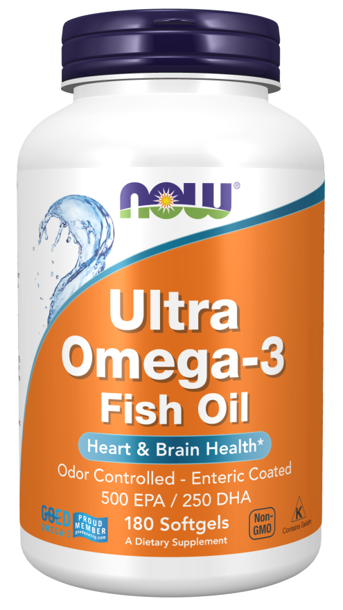 Now Foods Ultra Omega-3 Fish Oil (Bovine Gelatin) Softgels