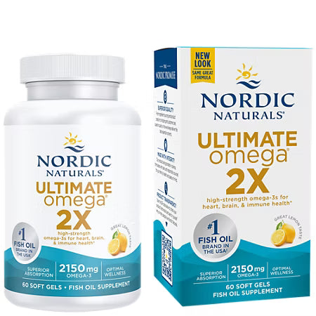 Nordic Naturals Ultimate Omega 2X - 2150 mg Omega-3 Gélules Molles au Citron