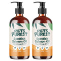 Pets Purest Scottish Salmon Oil Condimento alimentare per animali - 2 x 300ml