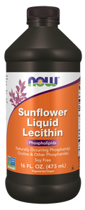 NOW Zonnebloem Vloeibare Lecithine - 16 fl oz (473 ml) - Sojavrij, Niet-GMO