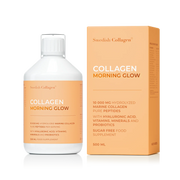 Swedish Collagen Morning Glow liquid bottle fruity flavour sugar free 500ml