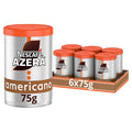 Nescafé Azera Americano Instant Koffie met Gemalen Bonen - 6 x 75g