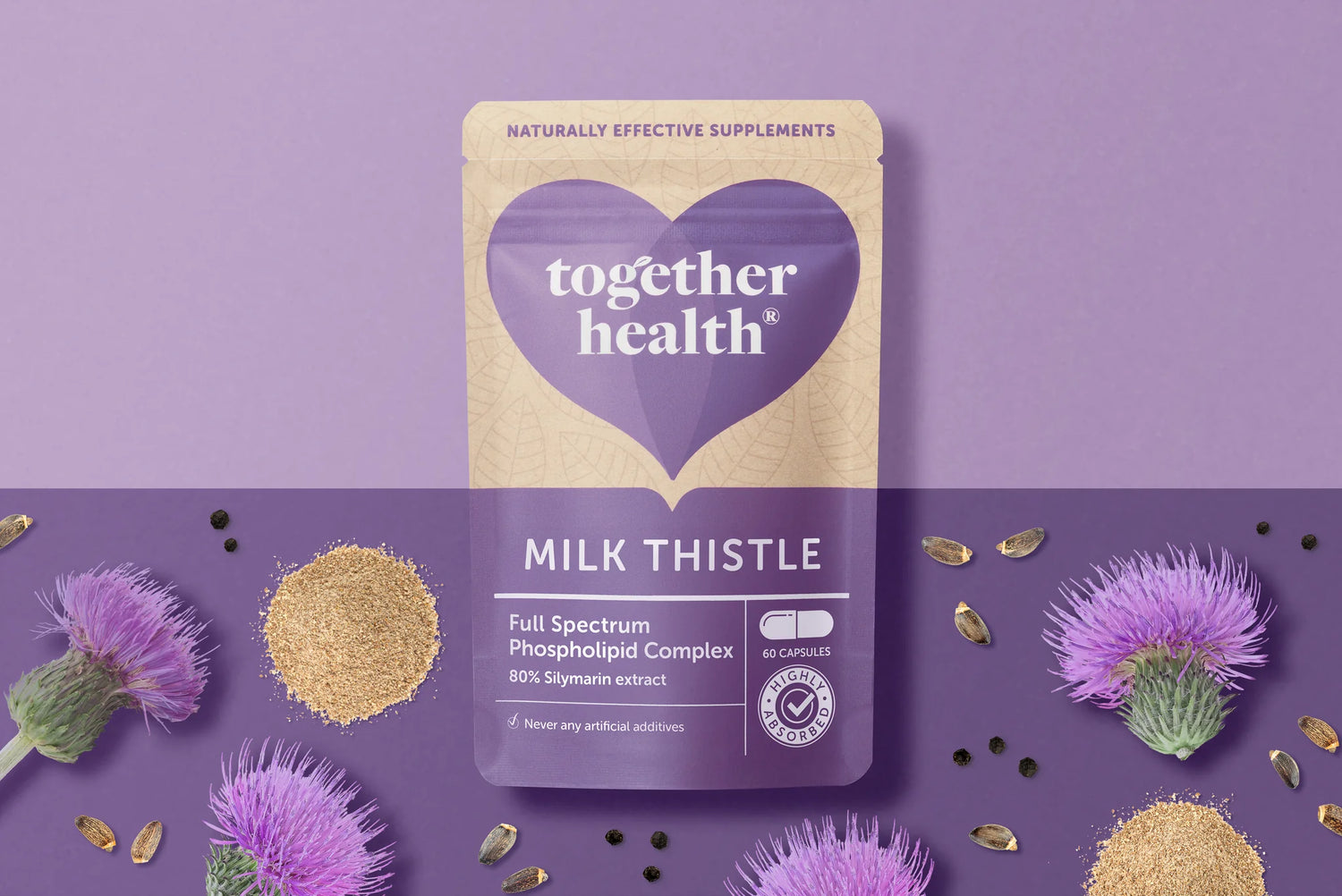 Together Health Milk Thistle vegan capsules daily supplement