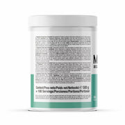 Container with nutritional information on a white background