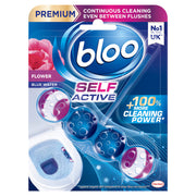 Bloo Self Active Blue Water Flower Toilet Rim Block 50g