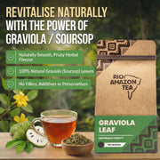 Rio Amazon Graviola Leaf Tea Infusion ingredient information herbal tea 90 teabags