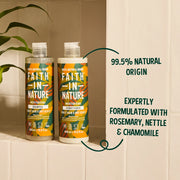Faith In Nature Shea & Argan Moisturising Conditioner, bottle packaging, shea and argan, 400ml, hair care