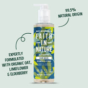 Faith In Nature Seaweed & Citrus Restorative Hand Wash, pump bottle packaging, citrus, 400ml product information
