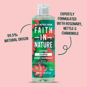 Faith In Nature Aloe Vera Soothing Shampoo 400ml bottle for everyday hair care