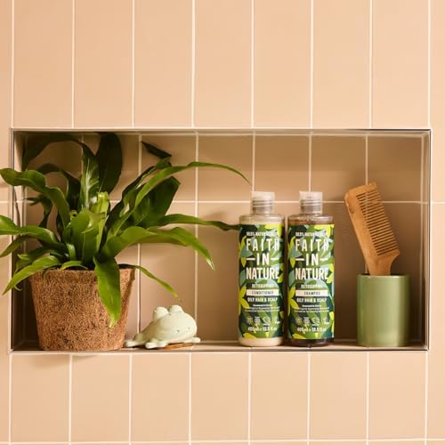 Faith In Nature Seaweed & Citrus Detoxifying Conditioner, bottle packaging, seaweed and citrus, 400ml, hair care