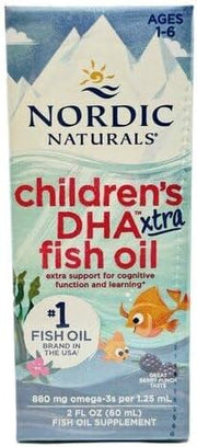 Nordic Naturals Children’s DHA fish oil Xtra box, berry punch, 60ml.