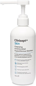 Solución preparadora de piel Clinisept+ - Limpiador de ácido hipocloroso con dosificador - 490 ml