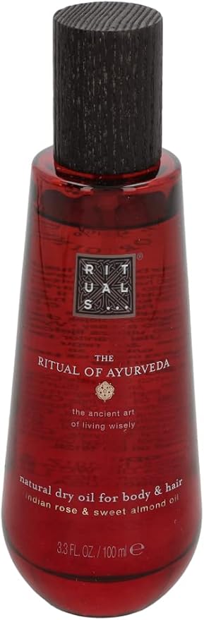 Ritual of Ayurveda Natural Dry Oil spray bottle, 100ml, for body and hair.