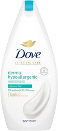 Gel de ducha hipoalergénico Dove Derma, sin fragancia - 450ml