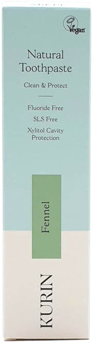 Kurin Natural Toothpaste Fennel Fluoride Free 100ml box