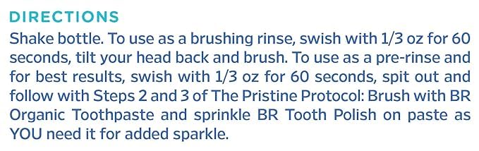 Essential Oxygen BR Organic Mouthwash Brushing Rinse - Wintergreen how to use.