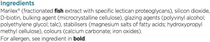 Ingredients panel and directions for Nourkrin Woman tablets.