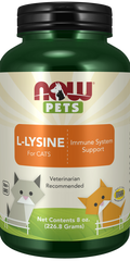 NOW Pets Poudre de L-Lysine pour chats - Complément d'acide aminé pur - 226,8 g