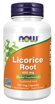 Now Foods Licorice Root 450 mg Veg Capsules