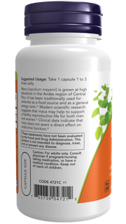 Now Foods Maca 500 mg Veg Capsules