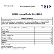 TRIP Mindful Blend Magnesium Wild Strawberry ingredients information 250ml