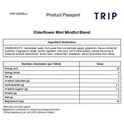 TRIP Mindful Blends Summer Mixed Pack 12 x 250ml cans Elderflower Mint ingredients and nutrition information