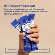 Lifestyle Image: Trace Minerals Power Pak citrus sugar free drink preparation packets 30 count