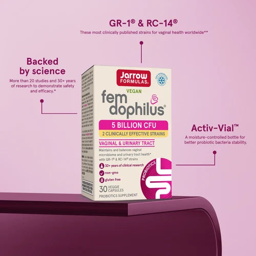 Jarrow Formulas Fem-Dophilus 5 miliardi CFU - 60 capsule vegetali