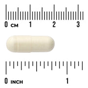 Swanson Apigenin 50mg 90 Vegan Capsules size comparison with measurement scale