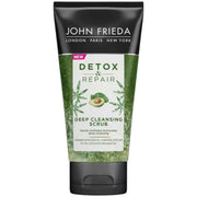 John Frieda Detox & Repair Deep Cleansing Hair Scrub no flavour 150ml tube front packaging