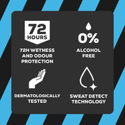 Right Guard Xtreme Cool Anti-Perspirant Deodorant Spray 150ml ingredient information panel