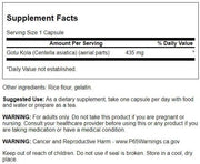 Swanson Gotu Kola 60 Capsules | Energy & Circulation Support | 435 mg