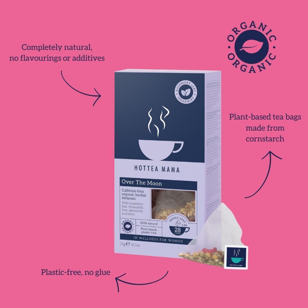 Hottea Mama Over The Moon Organic Herbal Infusion Tea - 14 x 21g