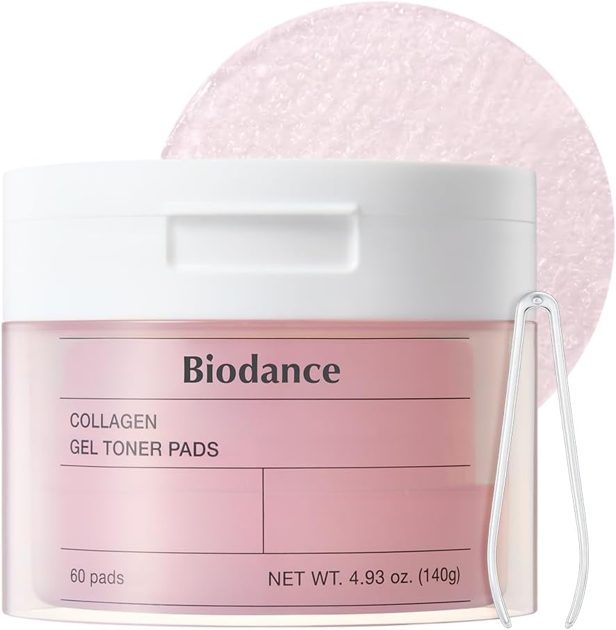 Biodance Collagen Hydrogel Toner Pads 60 Pads facial toner pad container