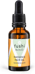 Huile Visage Éclat BioVedic™ Fushi 30 ml | Huile nourrissante pour le visage, rehaussant l’éclat avec des plantes ayurvédiques  