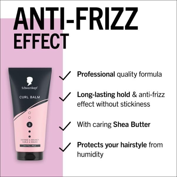 Schwarzkopf Curl Balm Hold 3 Anti-Frizz Effect tube 150ml ingredients and product information